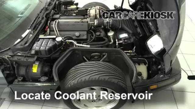 1995 Chevrolet Corvette 5.7L V8 Hatchback Antigel (Liquide de Refroidissement) Vérifiez le niveau d'antigel